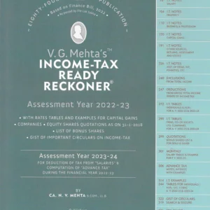 MEHTA’S INCOME TAX READY RECKONER (AY 2022-23 & AY 2023-24)