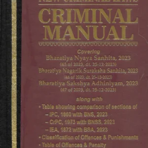 New Criminal Laws – Criminal Manual