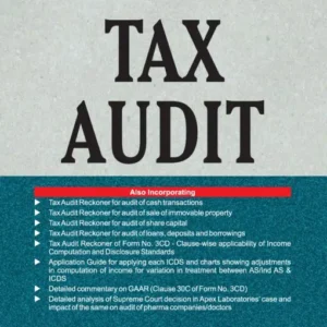 TAXMANN’S TAX AUDIT BY CA SRINIVASAN ANAND G