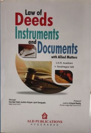 Law Of Deeds Instruments & Documents With Allied Matters | V.S.R. Avadhani