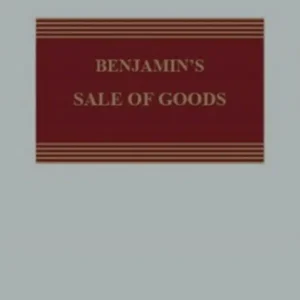 BENJAMIN’S SALE OF GOODS (SOUTH ASIAN EDITION)-SWEET & MAXWELL