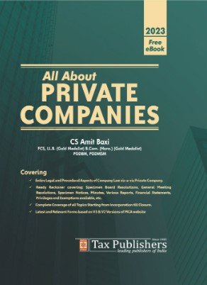 All About Private Companies by Amit Baxi – Edition 2023