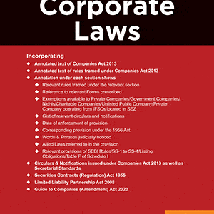 Taxmann’s Corporate Laws (Set of 2 volumes) – 46th Edition