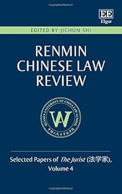 Renmin Chinese Law Review by Jichun Shi – Edition 2017