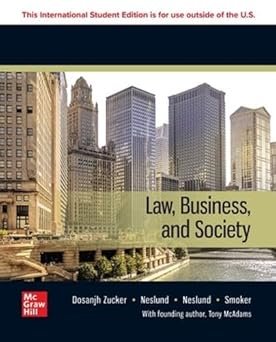 Law, Business and Society by Kiren Dosanjh Zucker – Edition 2024