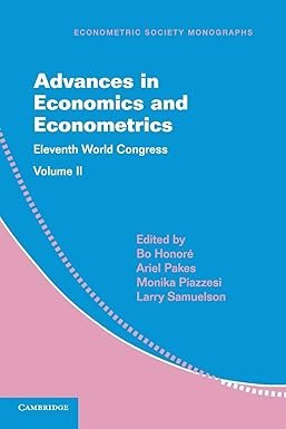Advances in Economics and Econometrics (Vol. 2) by Bo Honoré – Edition 2017