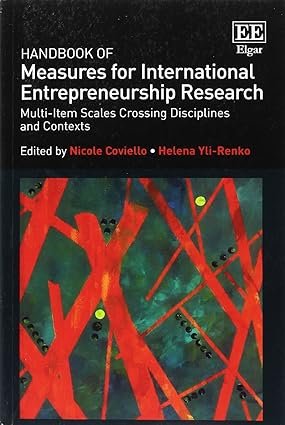 Handbook of Measures for International Entrepreneurship Research by Nicole Coviello