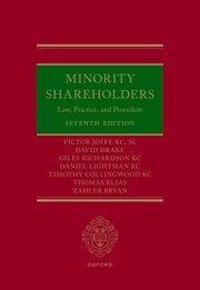 Minority Shareholders by Victor Joffe KC, David Drake, Giles Richardson KC, Daniel Lightman KC, Tim Collingwood KC, Thomas Elias – Edition 2024
