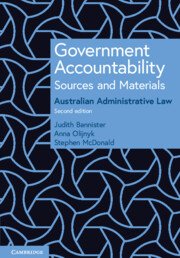 Government Accountability Sources and Materials by Judith Bannister – Edition 2023