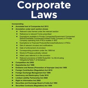 Taxmann’s Corporate Laws – 47th Edition 2023
