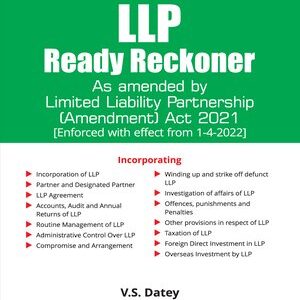 LLP READY RECKONER (ENFORCED WITH EFFECT FROM 01/04/2022) EDITION 2023