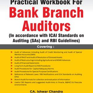 Taxmann Practical Workbook for Bank Branch Auditors by Ishwar Chandra 7th Edition 2023