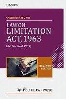 Commentary on Law on Limitation Act by P Basu – 11th Edition 2025