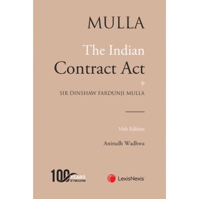 Mulla The Indian Contract Act by Anirudh Wadhwa