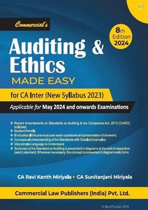 Auditing and Ethics Made Easy for CA Inter by CA Ravi Kanth Miriyala – 8th Edition 2024