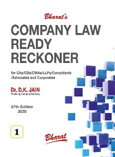 Company Law Ready Reckoner by Dr. D K Jain (Set of 2 Vols.) – 27th Edition 2025