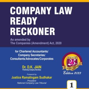 BHARAT COMPANY LAW READY RECKONER [with FREE Download of Book] by Dr. D.K. Jain 25th edn., 2023 (in 2 Vols.)