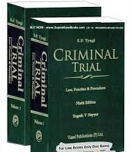 Vinod Pub. Criminal Trial (Law, Practice & Procedure) by S.P. TYAGI – 9th Edition 2023 In 2 vol