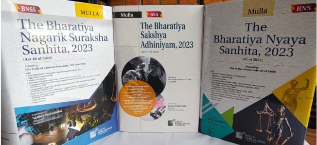 Bharatiya Nagarik Suraksha Sanhita, 2023, Bharatiya Nyaya Sanhita, 2023 & Bharatiya Sakshya Adhiniyam 2023 by Mulla – Edition 2024