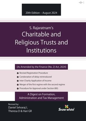 Charitable And Religious Trusts and Institutions by S Rajaratnam – 20th Edition April 2024