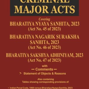 CRIMINAL MAJOR ACTS – 1st Edition 2024