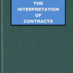 Interpretation of Contracts by Lewison – 7th Edition 2022