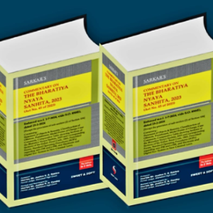 COMMENTARY ON THE BHARATIYA NYAYA SANHITA, 2023 (Act No. 45 of 2023) by Sarkar (Set of 2 Vols.) – 7th Edition 2025