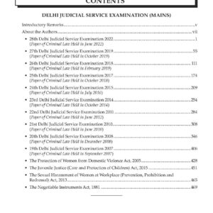 Whitesmann’ DELHI JUDICIAL SERVICE EXAMINATION (MAINS) Previous 10 Years Solved Questions of Criminal law Paper( 2007-2022 ) New Edition 2023-24