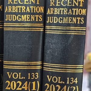 RAJ ( Recent Arbitration Judgments) 2024 volume 1 & 2