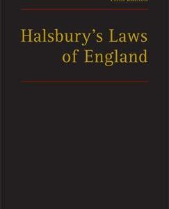 Halsbury’s Laws of England – 5th Edition ( Brand New Complete Set Updated Uptill 2025)